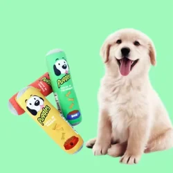 Juguete de felpa chirriante para perros interactivo y resistente