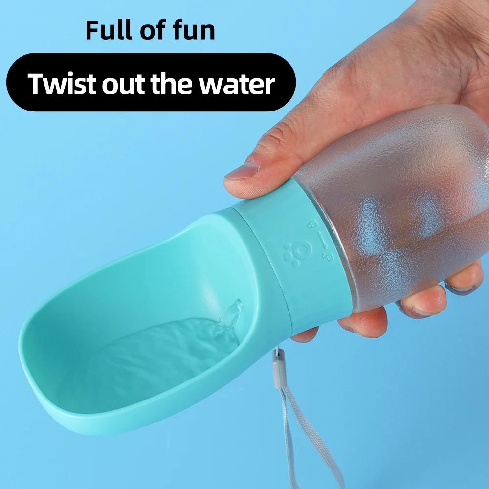 Botella de agua portátil para perros pequeños y grandes, cuenco para beber para mascotas de viaje al aire libre, dispensador de agua de alta capacidad, suministros para Chihuahua - imagen 4