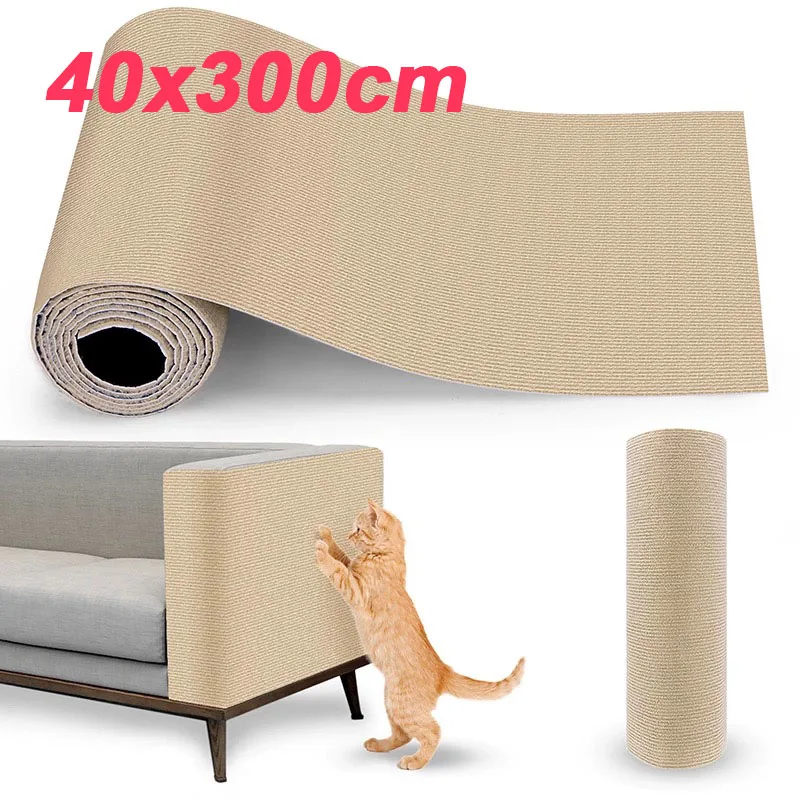 Protector de sofá para gatos – Alfombrilla rascadora autoadhesiva - imagen 3