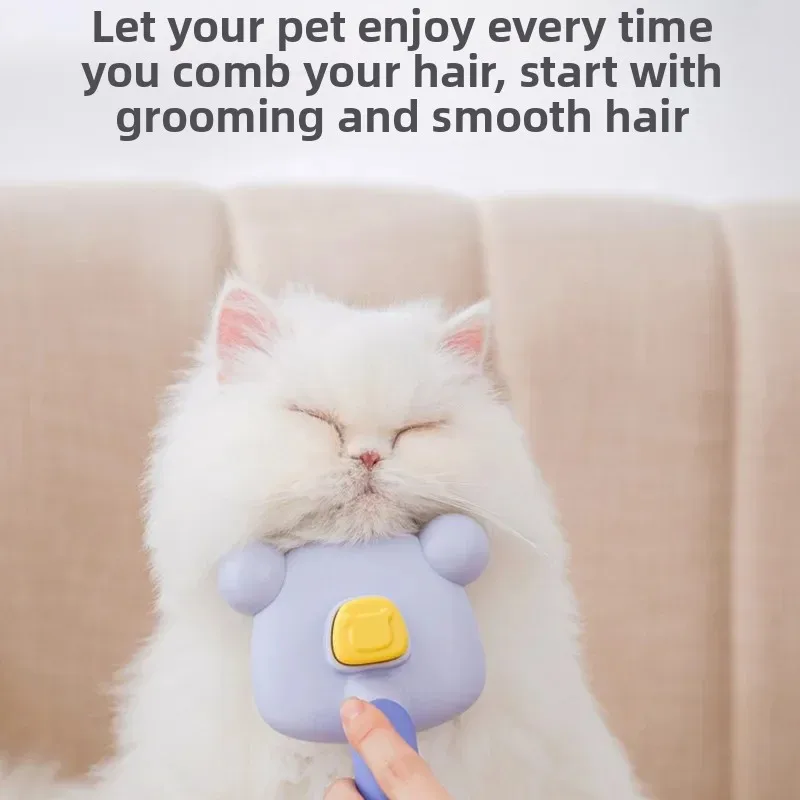 Peine para gatos para eliminar el pelo flotante, cepillo para mascotas, cepillo para perros, suministros para gatos