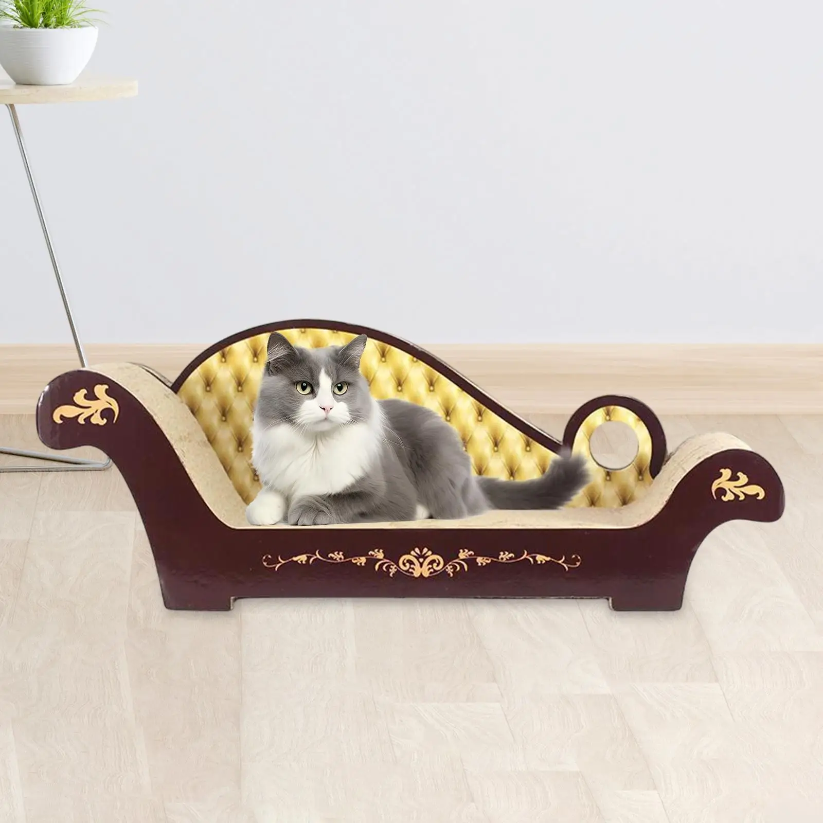 Cat Scratching Board Sofa Shape Lounger Cat Interactive Toy for Exercise