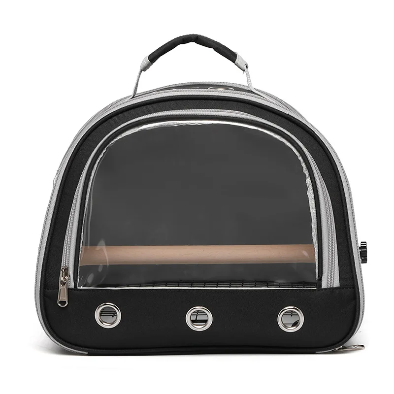 Bolsa de transporte para loros al aire libre, conjunto de jaula para pájaros, bandolera, diseño de lujo transpirable, Kit de jaula para pájaros, suministros portátiles para mascotas de viaje - imagen 5