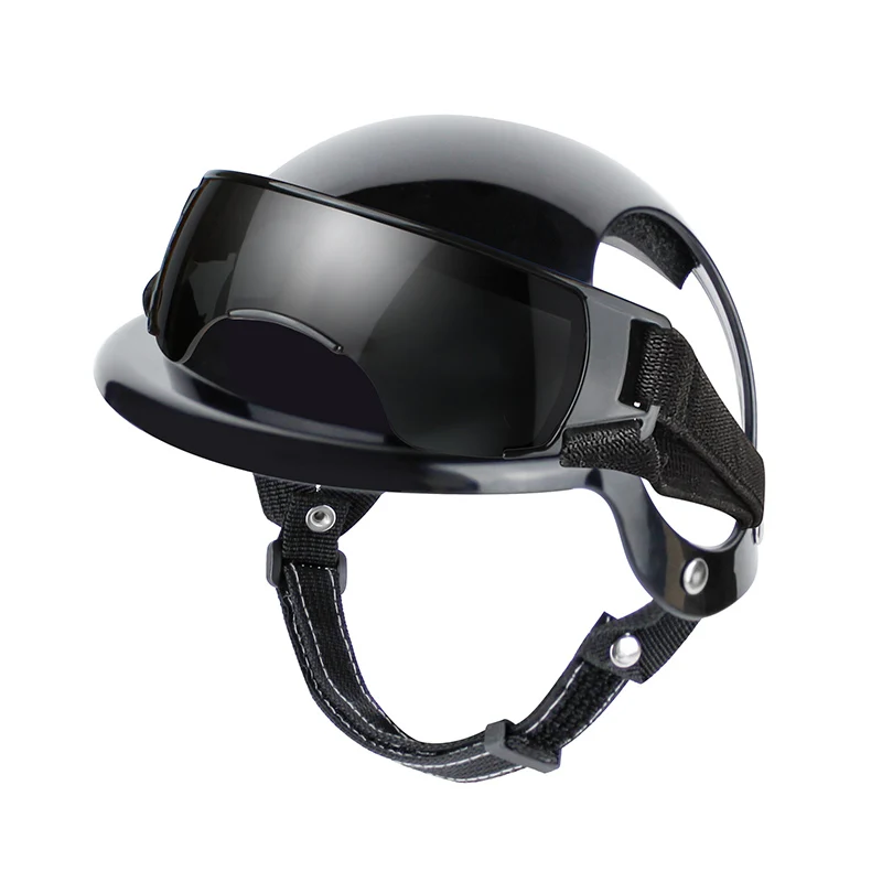 Gafas para perros con casco para perros pequeños, casco para cachorros y gafas de sol para perros pequeños, conducción al aire libre, caminar, andar en bicicleta - imagen 5