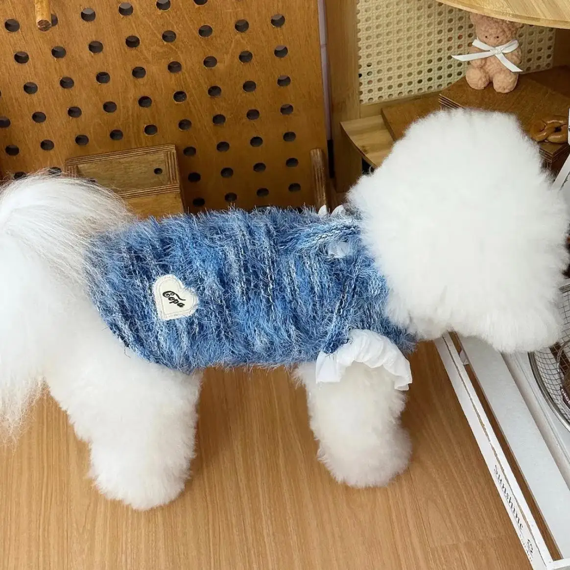 Suéter de felpa para otoño/invierno para mascotas, chaleco de invierno para salida, abrigo cálido para perros pequeños, ropa para perros pequeños, ropa para cachorros