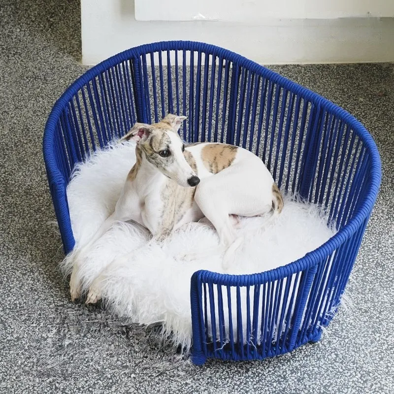 Cama para gatos hecha a mano, estera de dormir duradera y resistente, con cuerda tejida, para mantener el calor en invierno, productos para mascotas - imagen 4