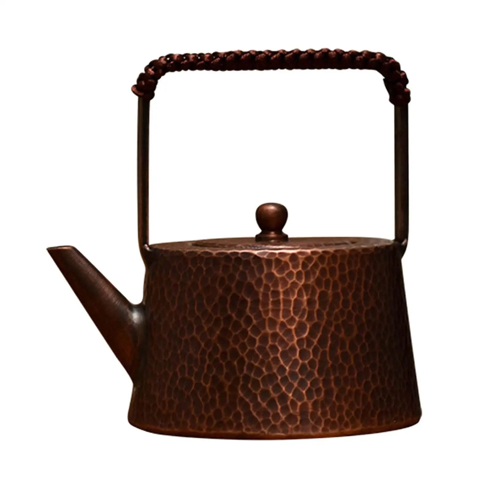 Copper Teapot 400ml Chinese Traditional Teapot Tea Maker Wrapped Handle Tea Kettle for Household Hiking Camping Hotel Kitchen Copper Teapot 400ml Chinese Traditional Teapot Tea Maker Wrapped Handle Tea Kettle for Household Hiking Camping Hotel Kitchen