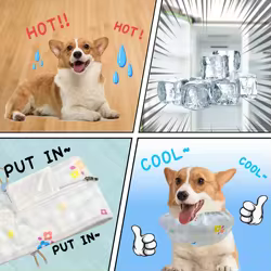 Collar refrigerante para perros y gatos – bufanda de hielo fresca