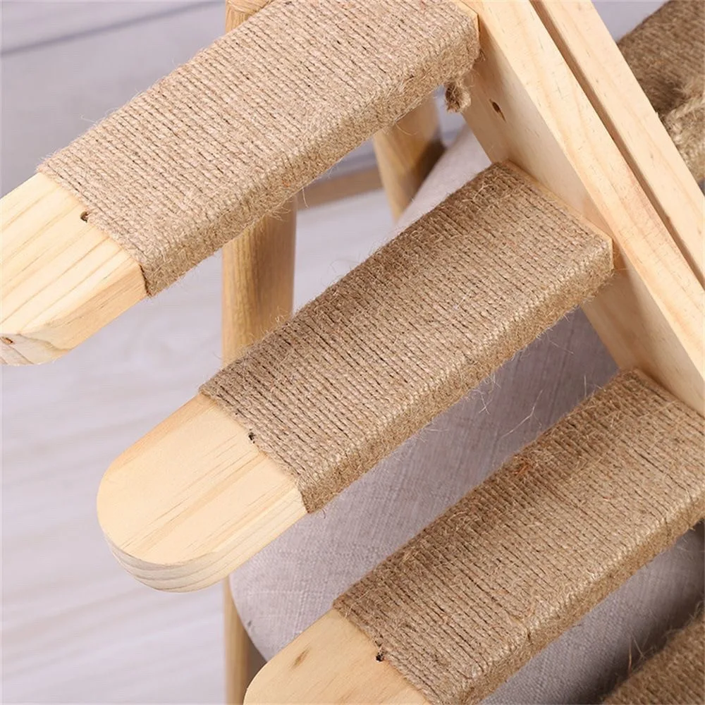 Escalera de madera para gatos, tablero multicapa montado en la pared, escalera con estructura de madera, hamaca para gatos montada en la pared - imagen 5