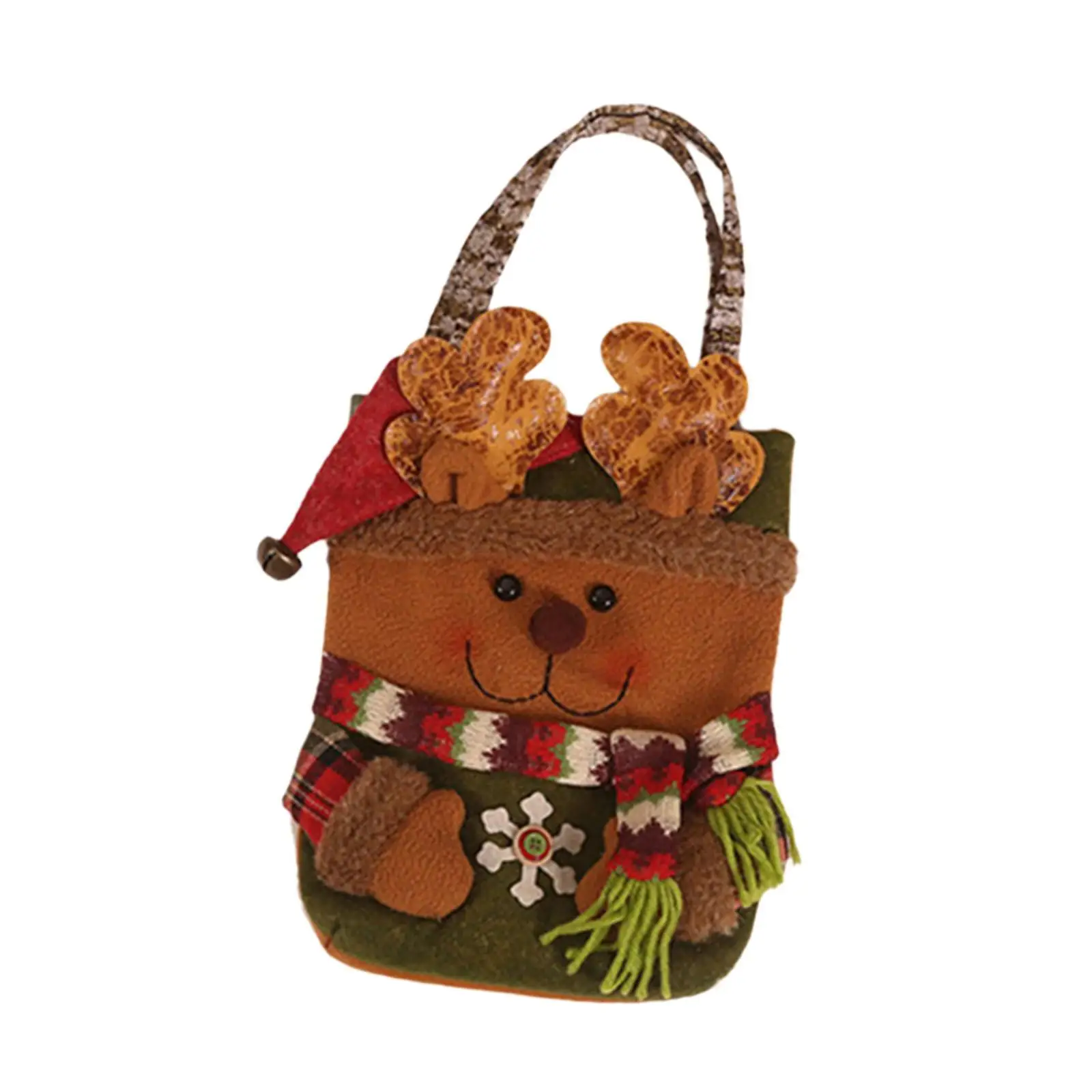 Christmas Gift Bag Reusable Party Supplies Christmas Treat Bags with Handle Candy Bag for Holiday Event Wedding Shopping Party