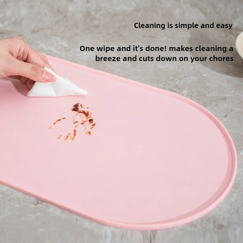 Tapete antideslizante impermeable para comedero de gatos y perros - imagen 3