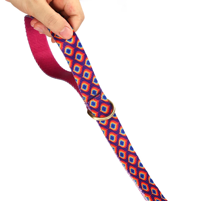 Fabricantes de PLATTCO, mascota de transferencia de calor colorida personalizada con hebilla de cadena P de Metal, correa, gema de arcoíris PDC362 - imagen 4