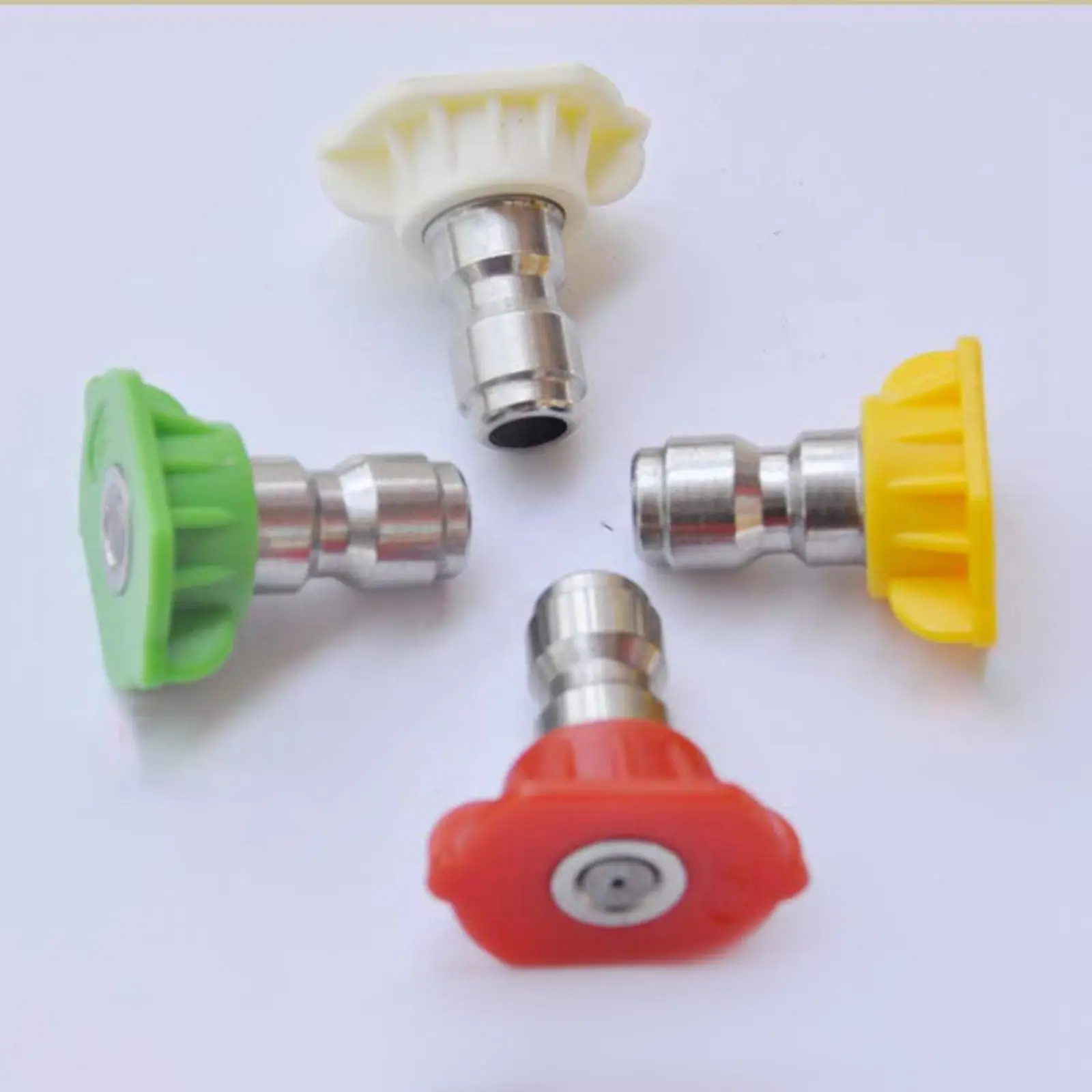 5x Pressure Washer Nozzle Tips Replace Multi Purpose Professional with 5 Multiple Degrees Nozzle 1/4