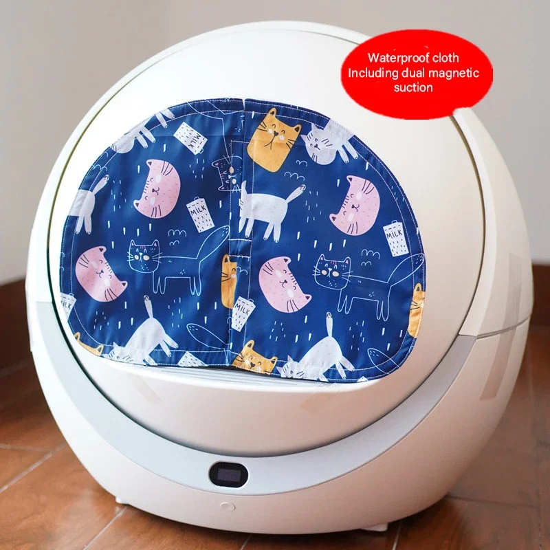 Lavabo para gatos, cortina de puerta a prueba de olores y polvo, cortinas a juego para Petree 1.a caja de arena automática para gatos, solo CURTAIN - imagen 5