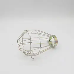 Protector de lámpara de calor para reptiles, jaula de hierro dorada, cubierta de malla antiescaldaduras, soporte de lámpara de calefacción