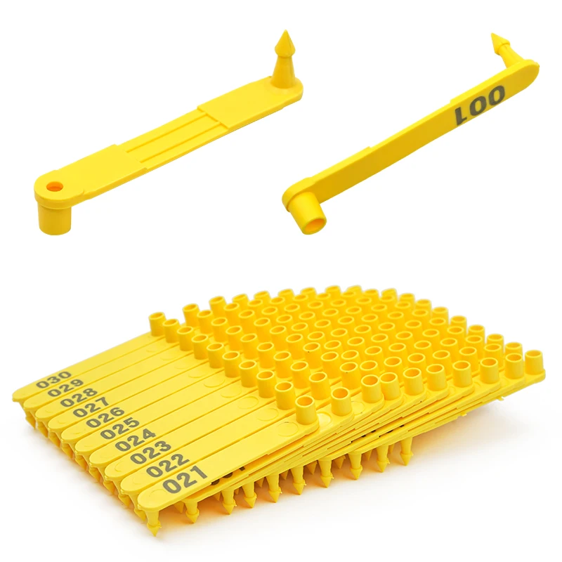 Alicates para etiquetas de oreja de cabra, animales de ganado, perros, conejos, ovejas, etiquetas para las orejas, Material de nailon, etiqueta para oreja láser de oveja No.001-100 - imagen 4