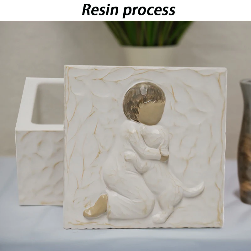Urna de resina para mascotas, recuerdo de cremación de cenizas, urna para gatos, cenizas conmemorativas, urnas funerarias para mascotas, perros, recuerdo para cachorros muertos, caja de cenizas para gatos - imagen 3