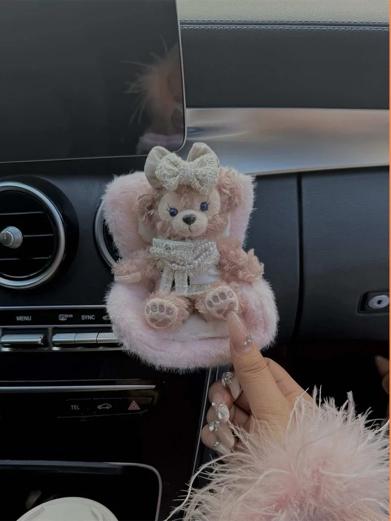 Asiento de seguridad para muñeca de coche, modelo de silla de dibujos animados de 17cm, decoración de salida de asiento de coche para muñeca, estilo Interior de coche - imagen 5