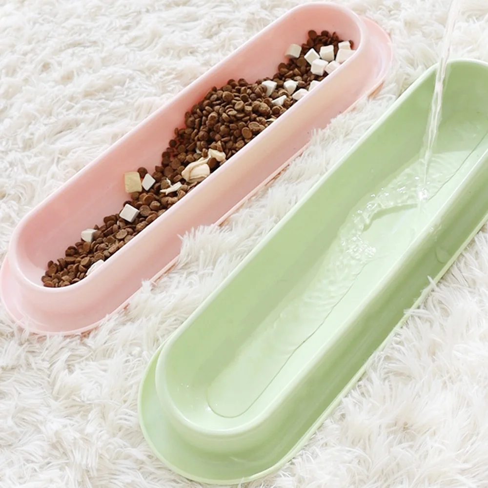 Cuenco largo para comida para mascotas para gatos múltiples: comedero para gatos con diseño antiformiga, estación de alimentación antideslizante para varios gatos, - imagen 4