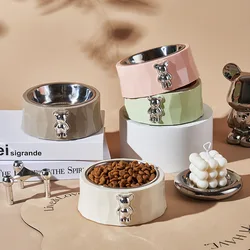 Comedero acero inoxidable para perros y gatos – Extraíble y fácil de limpiar