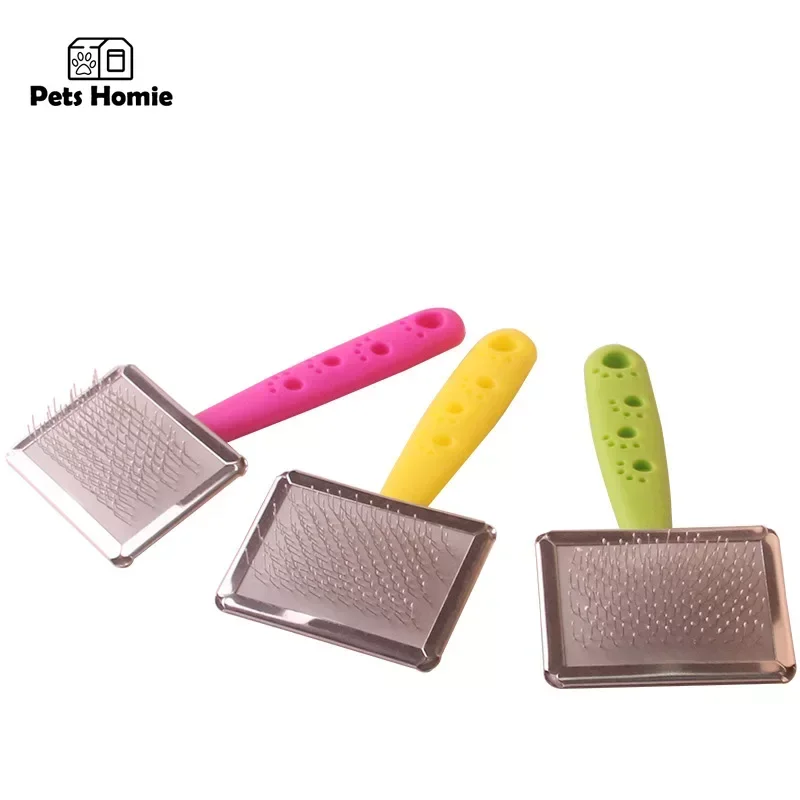 Peine para perros y mascotas, depilación con nudo de acero inoxidable, peine para el cuidado de cachorros, accesorios para perros, cepillo, peine con aguja, suministros para perros, limpieza de mascotas - imagen 5