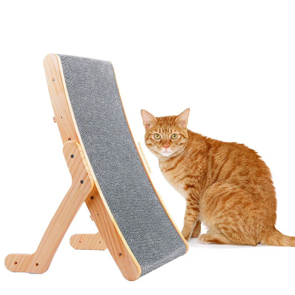 Cama rascadora para gatos con marco de madera, estera rascadora para gatos, cama para el cuidado de las garras, para gatos, para descansar y dormir, suministros para mascotas - imagen 5