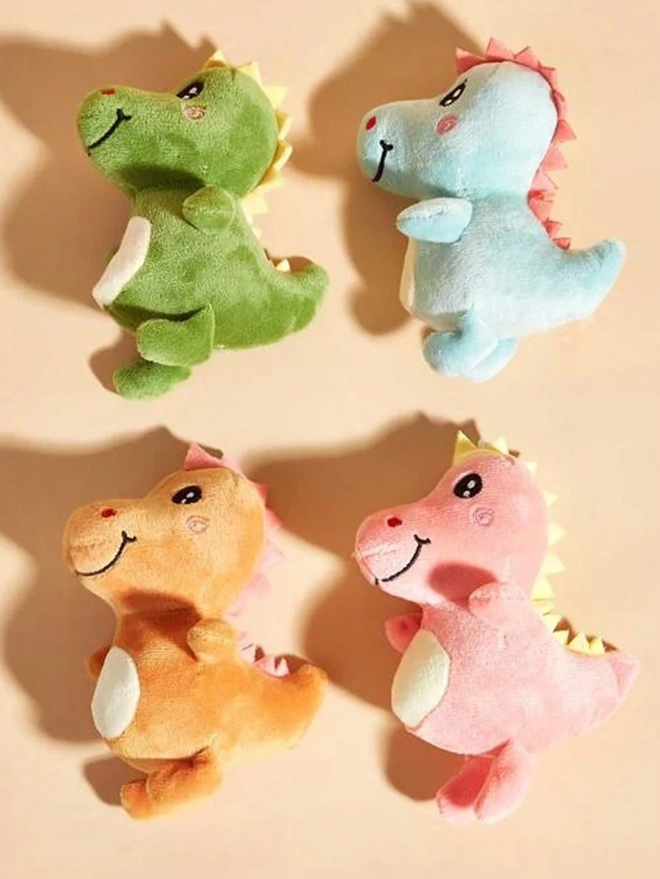 1 mini juguete de peluche para mascotas con forma de dinosaurio de dibujos animados, duradero y altamente interactivo
