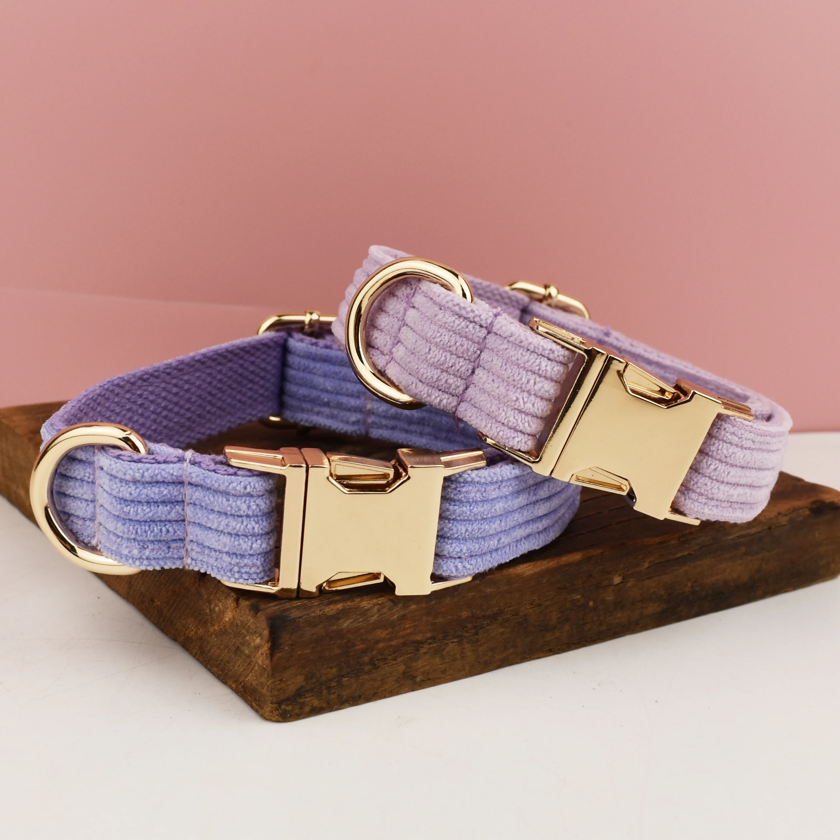 Correas suaves y acogedoras para perros, correas de Metal ajustables, accesorios para mascotas, Collar de terciopelo, Manufact, Color personalizado, lujo Popular - imagen 2