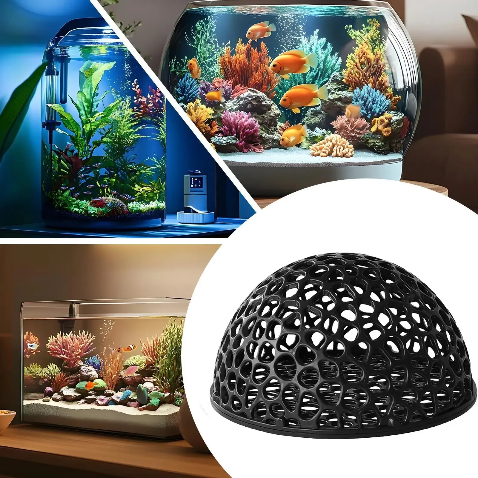Cueva porosa refugio para camarones y bettas en acuario - decoracion - imagen 3