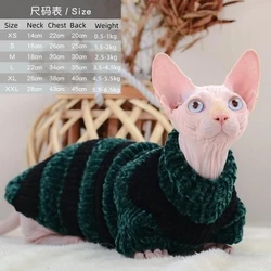 Ropa de invierno para Sphynx y perros – Suéter cálido de peluche