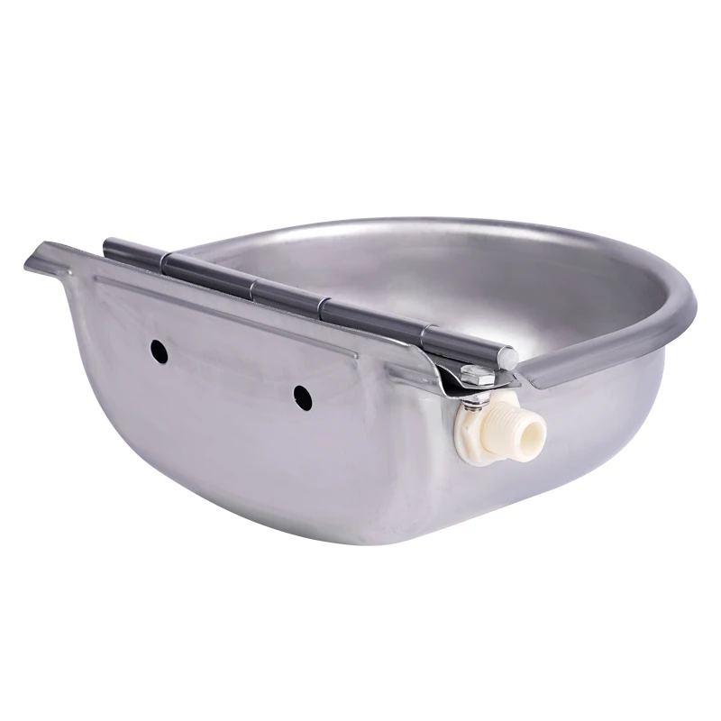 Cuencos de agua para vacas de acero inoxidable, cuencos para beber automáticos con cuenco flotante, salida de agua para perros, ganado, ovejas, bebedero, suministros agrícolas - imagen 5