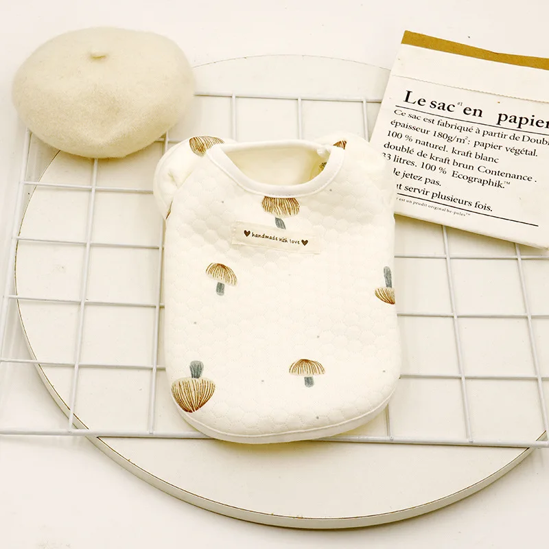 Abrigo de otoño/invierno con rejilla de burbujas para mascotas, ropa de casa para otoño/invierno, ropa para gatos, ropa para perros pequeños, Tops de encaje, ropa para cachorros - imagen 4