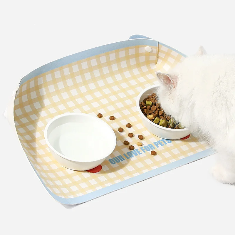 Tapete alimentación semicircular antideslizante para perros y gatos - imagen 3