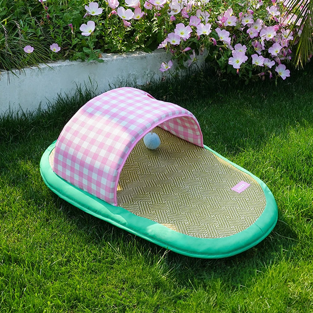 Cama de ratán tejida para perros – Refrescante y acolchada para verano - imagen 4