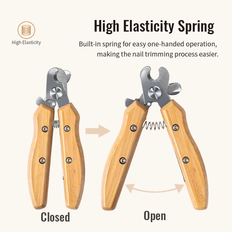 Truelove-cortadora de uñas profesional de acero inoxidable para perros y gatos, tijeras para garras respetuosas con el hogar para principiantes, cuidado de mascotas TLK26131 - imagen 4