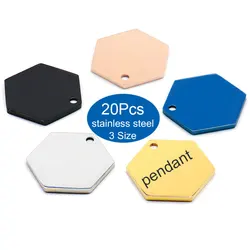 Placa identificación para perro acero inoxidable forma hexagonal