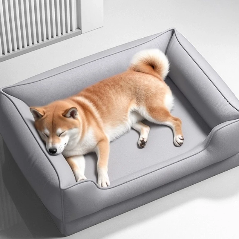 Cama impermeable para perros, sofá cama de cuero para perros, muebles para mascotas, accesorios, camas, caja de cojín para perros, suministros de productos