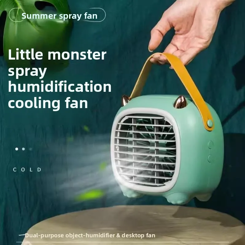 Mini aire acondicionado para cachorros y perros, artefacto de refrigeración de verano, ventilador con jaula para perros anticalor, se puede colgar, productos para mascotas - imagen 2