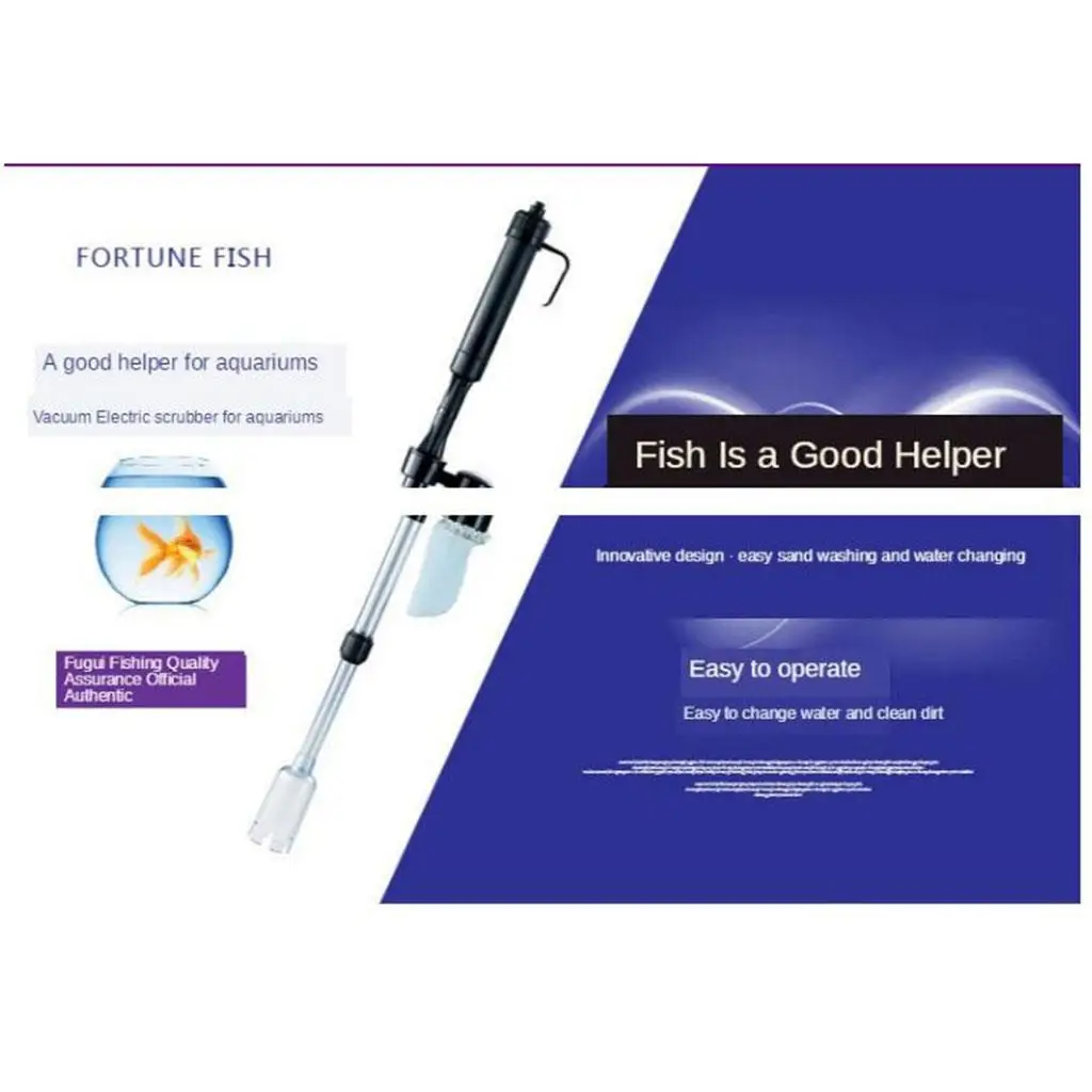 Electric Aquarium Gravel Cleaner, Cleaner Water Filter Washer Siphon Cleaning