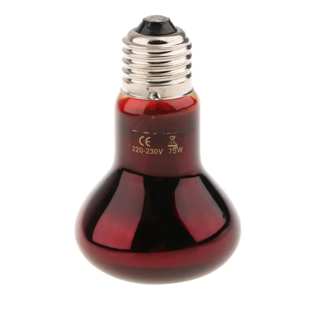 PetsOla Tortoise Reptile Vivarium Heating Light Beneficial UVA Nightlight Lamp 40W-100W