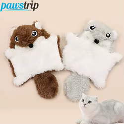 Juguetes interactivos para gatos, divertidos juguetes con sonido para gatos, juguete de peluche suave para gatitos, juguetes con chirrido para mascotas, accesorios para gatos