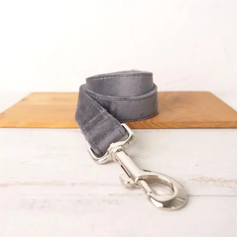 Collar de invierno para perro de terciopelo grueso Multicolor personalizado con hebilla de contactos, correa a juego disponible, suministro para perros, accesorio para perros - imagen 3