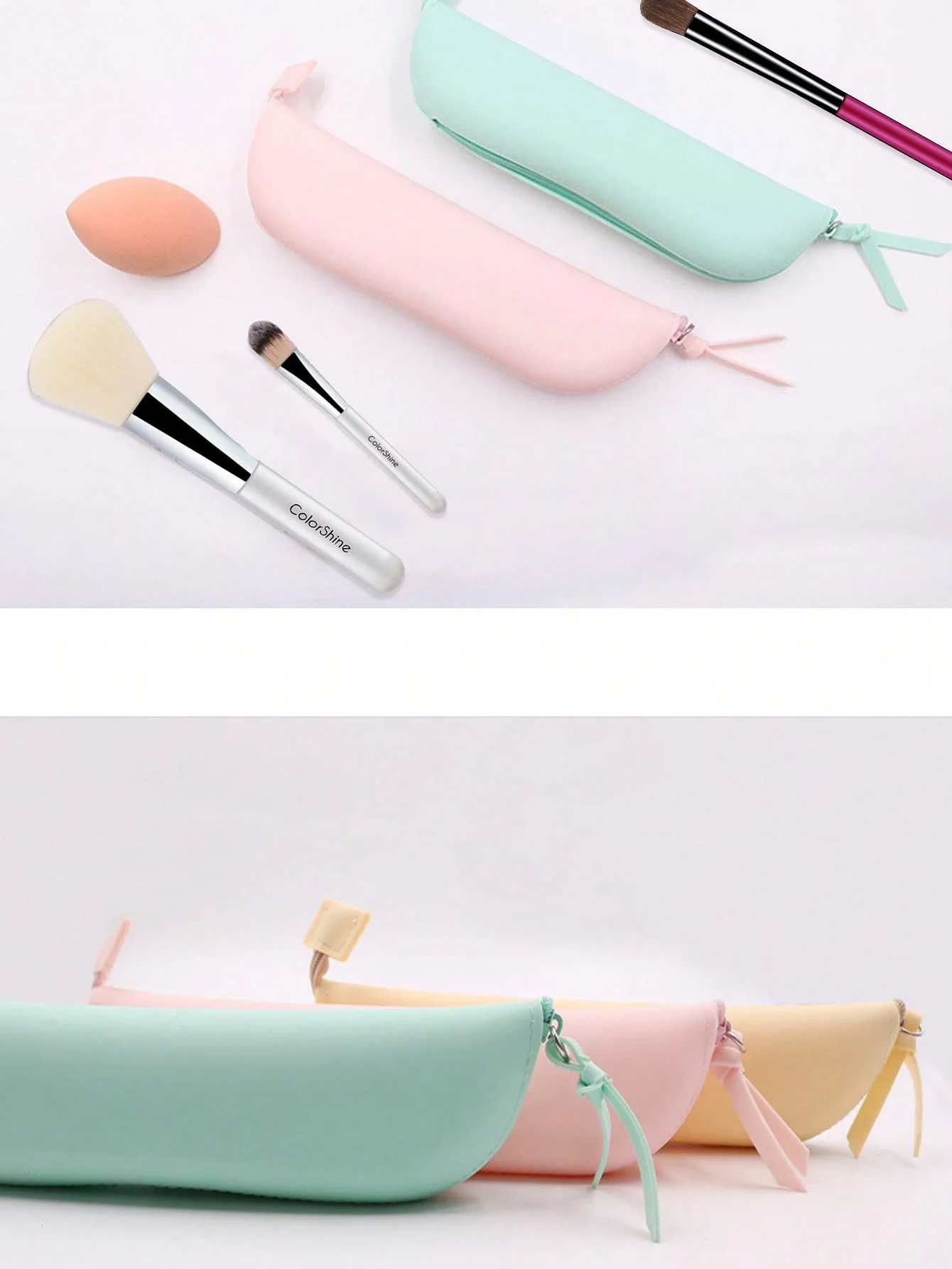 Bolsa de cosméticos de silicona – Resistente al polvo y práctica para viajes - imagen 4
