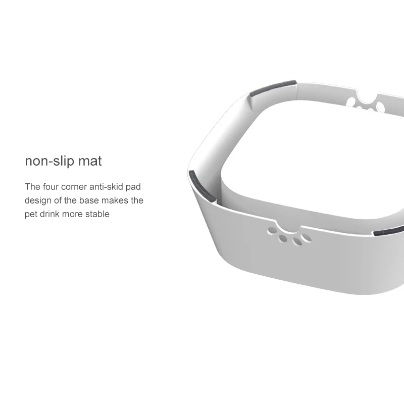 Cuenco de agua potable para perros y mascotas, portátil, 1,5 l, flotante, sin humecimiento, para salpicaduras de boca, dispensador de agua antidesbordamiento - imagen 3