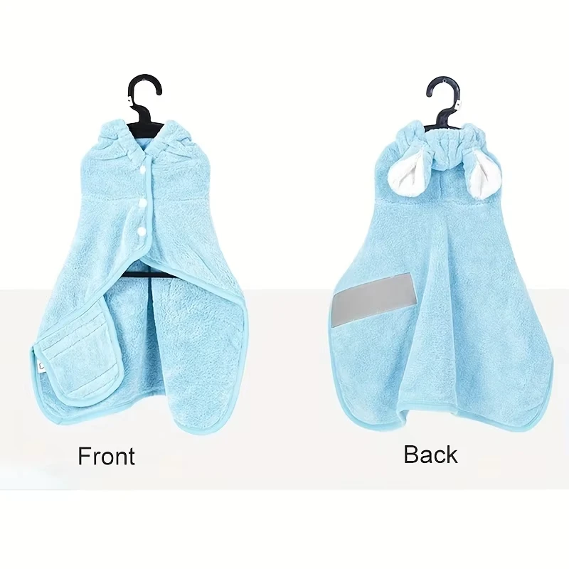 Albornoz absorbente para mascotas de secado rápido, toalla de baño para perros pequeños, medianos y grandes, suministros de baño para mascotas, accesorios para perros - imagen 4
