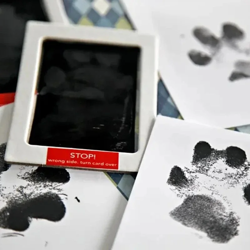 Dog Cat Paw Print Pad Pet Nose Print Footprint Handprint DIY Customized Gift Safe Non-toxic Chihuahua Schnauzer Pug Accessories - imagen 3