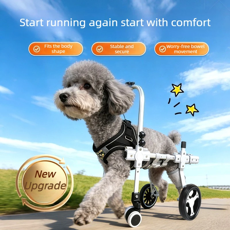 Silla de ruedas para perros y gatos – Retráctil patas traseras - imagen 4
