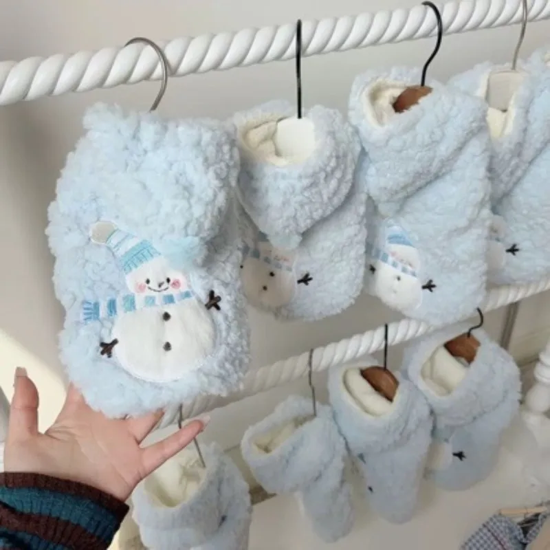 Sudadera con capucha con patrón de muñeco de nieve de peluche, ropa de invierno de Bichon, abrigo de algodón cálido Schnauzer, ropa de abrigo gruesa para exteriores para perros