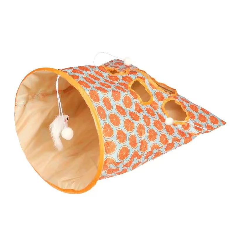 Juguetes para gatos, bolsa de perforación, palo para gato, túnel plegable para gatos, sonajero de papel, bola de pelo masticable, juguetes para gatos - imagen 2