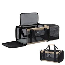 Transportín plegable para gatos y perros – Viajes en coche y avión
