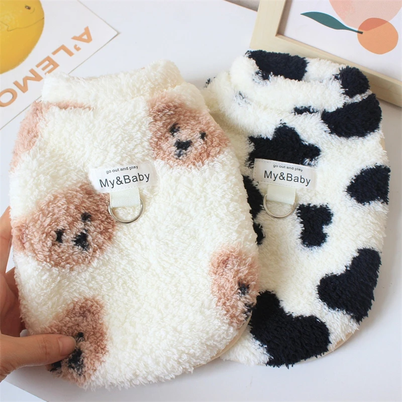 Overol de terciopelo para perros y gatos - ropa de invierno abrigada